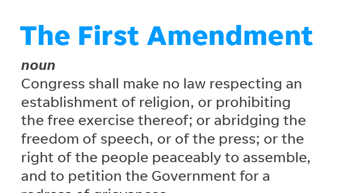 THE FIRST AMENDMENT